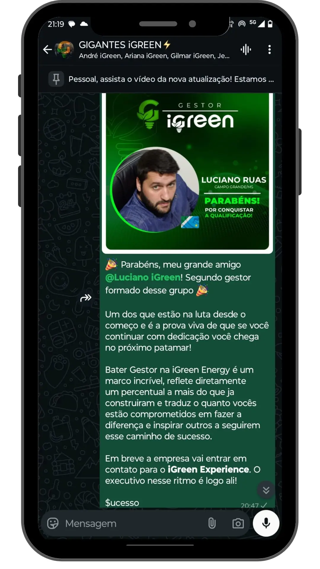 Depoimento iGreen Energy